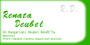 renata deubel business card